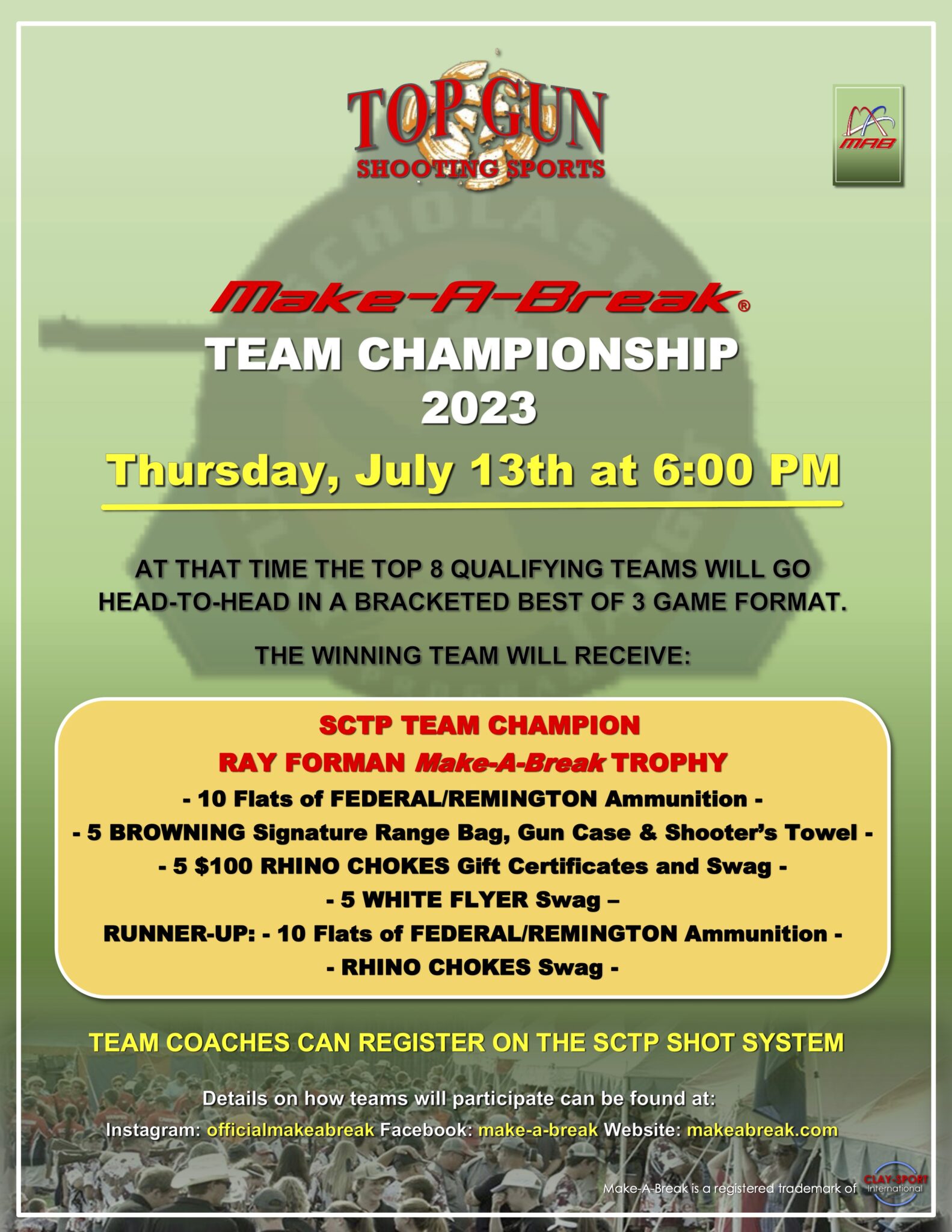 SCTP National Championships Update! Scholastic Clay Target Program